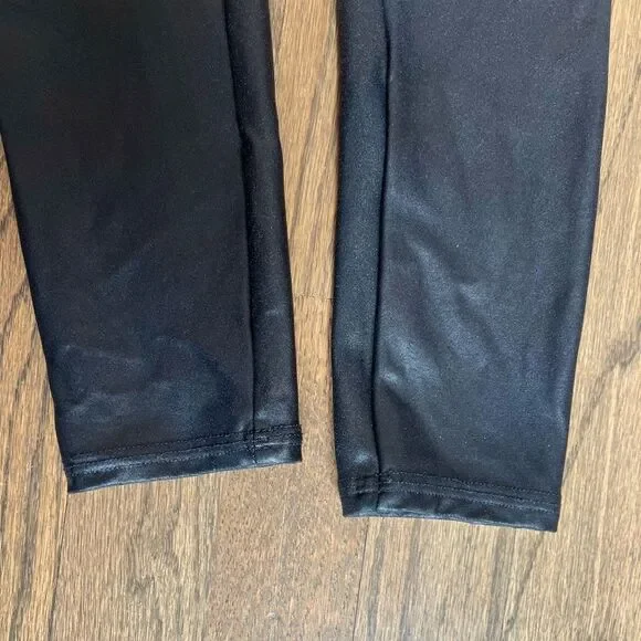 Spanx Faux Leather Black Leggings S/P - Picture 5 of 8